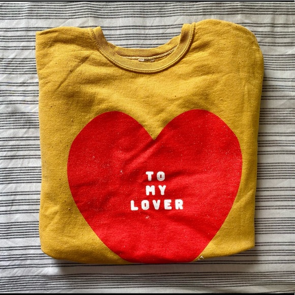 COPY [SOLD]Taylor Swift-To My Lover Yellow CropTop - Picture 3 of 5